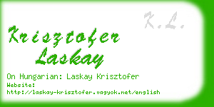krisztofer laskay business card